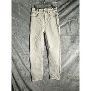 Madewell High Rise 90's Straight Leg Jeans Off White Cream Denim Pants 23